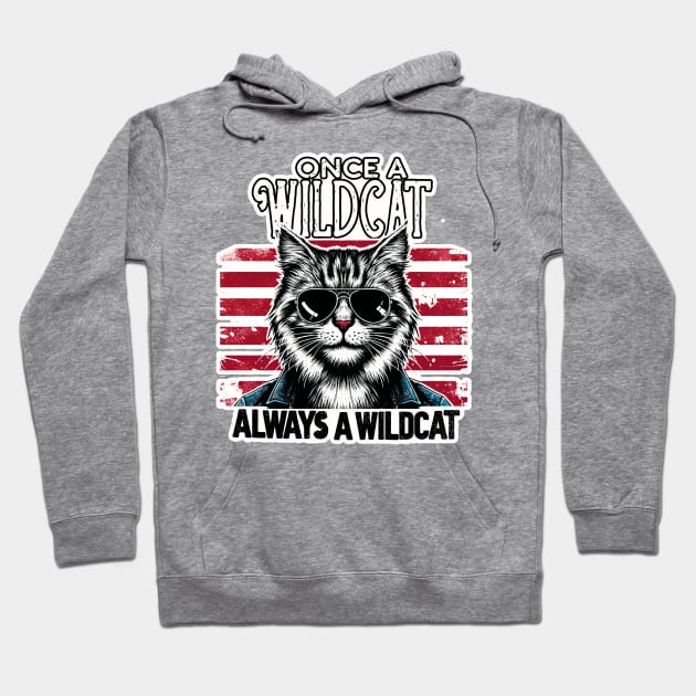 Once a Wildcat Always a Wildcat Hoodie by Cutetopia